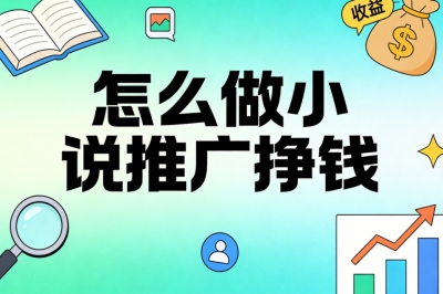 怎么做小说推广挣钱?4个高效引流方法,实现佣金收入持续增长
