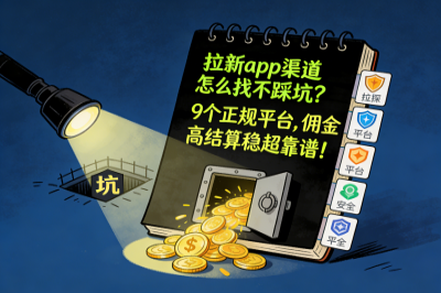 拉新app渠道怎么找不踩坑？9个正规平台，佣金高结算稳超靠谱！