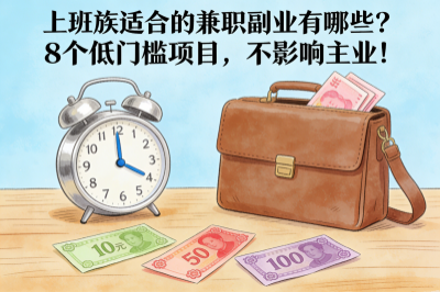 上班族适合的兼职副业有哪些?8个低门槛项目,不影响主业!