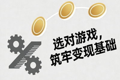 选对游戏，筑牢变现基础