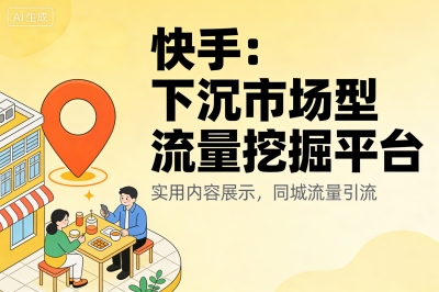 快手：下沉市场型流量挖掘平台