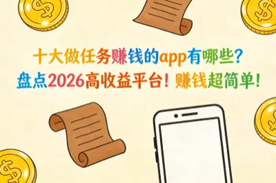 十大做任务赚钱的app有哪些？盘点2026高收益平台！赚钱超简单！
