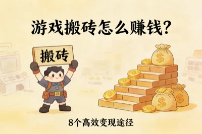 游戏搬砖怎么赚钱？盘点8个高效变现途径！收益翻倍超简单！