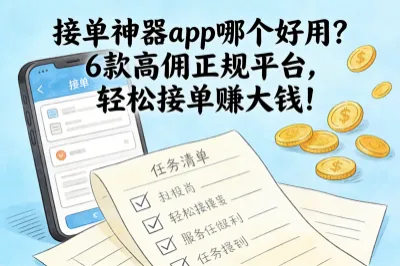 接单神器app哪个好用？6款高佣正规平台，轻松接单赚大钱！
