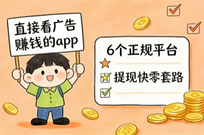 直接看广告赚钱的app有哪些?盘点6个正规平台,提现快零套路!