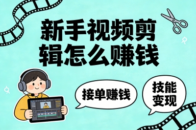 月入5000+实操!新手视频剪辑怎么赚钱?3个接单渠道+5种变现方式