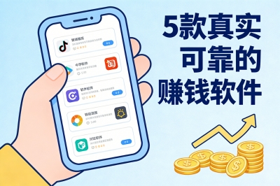 什么软件可以赚钱真实可靠?这5个手机APP每月多赚3000+,别错过