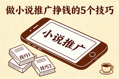 怎么做小说推广挣钱?日赚200+真的不难,前提是要掌握这些技巧!