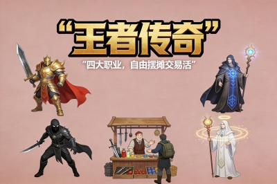 《王者传奇》：四大职业，自由摆摊交易活