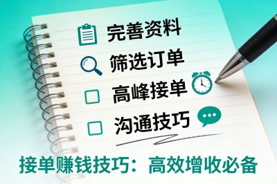 接单赚钱技巧：高效增收必备