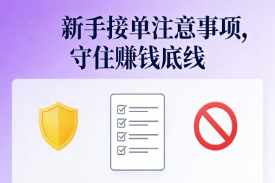 新手接单注意事项，守住赚钱底线