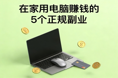 在家用电脑如何赚钱?这5个正规副业月入3000+!新手也能轻松上手