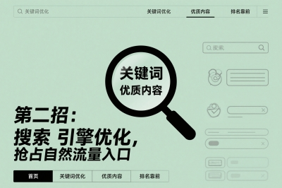第二招：搜索引擎优化，抢占自然流量入口
