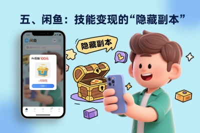 五、闲鱼:技能变现的“隐藏副本”