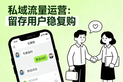 私域流量运营:留存用户稳复购