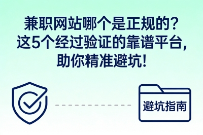 兼职网站哪个是正规的?这5个经过验证的靠谱平台,助你精准避坑!