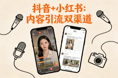 抖音+小红书