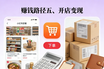 赚钱路径五、开店变现