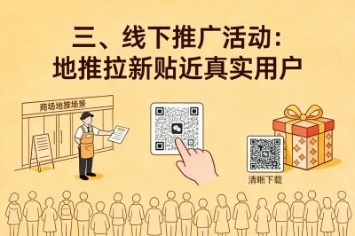 三、线下推广活动：地推拉新贴近真实用户