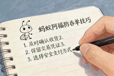 蚂蚁阿福防吞单小技巧