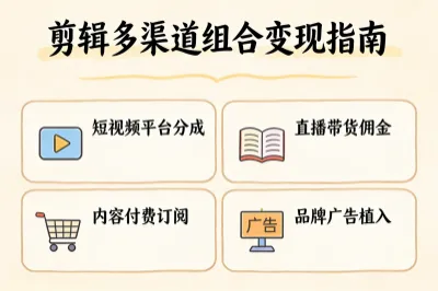剪辑多渠道组合变现指南