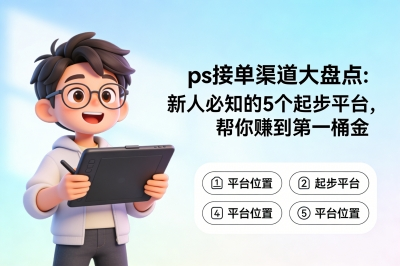 ps接单渠道大盘点:新人必知的5个起步平台,帮你赚到第一桶金