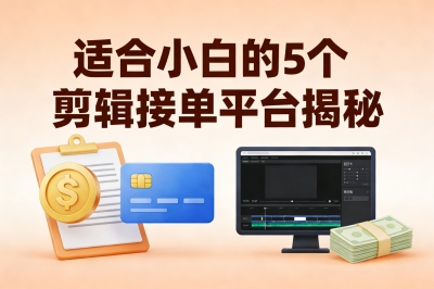 兼职月入5000+!新手学剪辑怎么接单?适合小白的5个接单平台揭秘