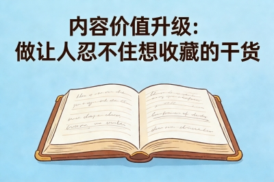 内容价值升级:做让人忍不住想收藏的干货