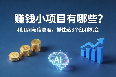 赚钱小项目有哪些?利用AI与信息差,抓住这3个红利机会