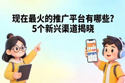 0成本撬动百万流量!现在最火的推广平台有哪些?5个新兴渠道揭晓