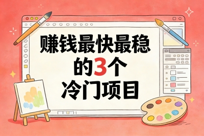干什么赚钱最快最稳?3个日入500+的冷门项目,普通人也能轻松上手