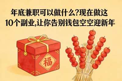 年底兼职可以做什么?现在做这10个副业,让你告别钱包空空迎新年