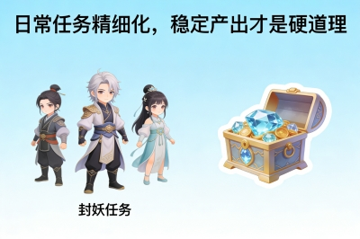 日常任务精细化,稳定产出才是硬道理