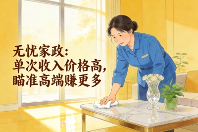 无忧家政：单次收入价格高，瞄准高端赚更多