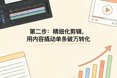 第二步:精细化剪辑,用内容撬动单条破万转化