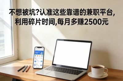 不想被坑?认准这些靠谱的兼职平台,利用碎片时间,每月多赚2500元