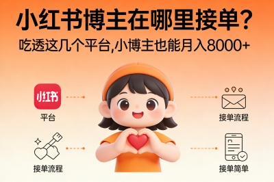 小红书博主在哪里接单?吃透这几个平台,小博主也能月入8000+