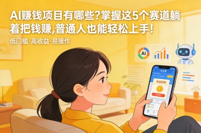 ai赚钱项目有哪些?掌握这5个赛道躺着把钱赚,普通人也能轻松上手!