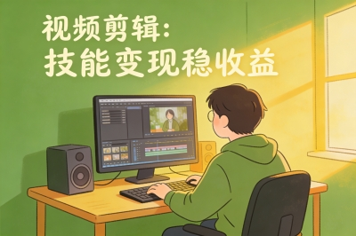 视频剪辑:技能变现稳收益