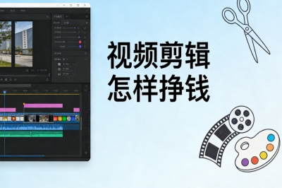 新手必看视频剪辑怎样挣钱?掌握这5个技巧,副业月入3000+无压力