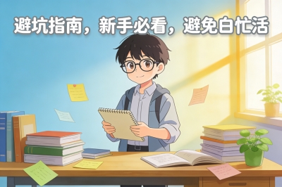 避坑指南,新手必看,避免白忙活