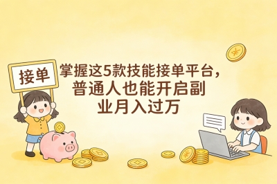 技能接单平台app有哪些?掌握这5款,普通人也能开启副业月入过万