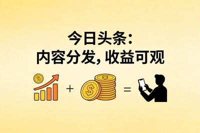 今日头条：内容分发，收益可观