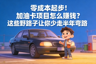 零成本起步!加油卡项目怎么赚钱?这些野路子让你少走半年弯路