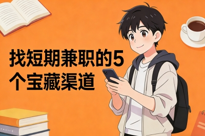 一般短期兼职怎么找?分享5个宝藏渠道,日薪过百很轻松!