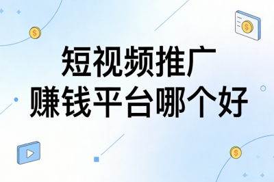短视频推广赚钱平台哪个好