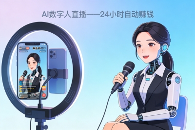 AI数字人直播——24小时自动赚钱