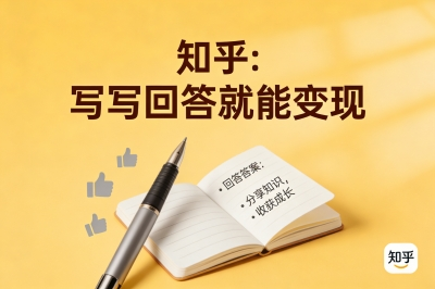 知乎：写写回答就能变现