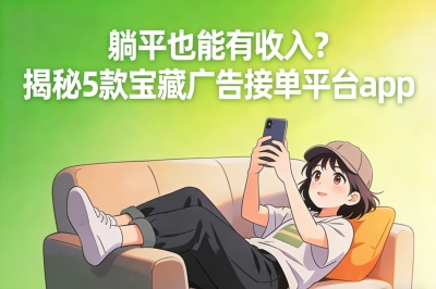 躺平也能有收入?揭秘5款宝藏广告接单平台app