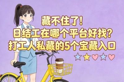 藏不住了!日结工在哪个平台好找?打工人私藏的5个宝藏入口